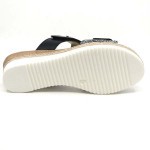 Vital slipper zwart leder 55810